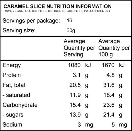 Caramel Slice Nutritional Info Raw Passion caramel-slice-nutritional-info-raw-passion