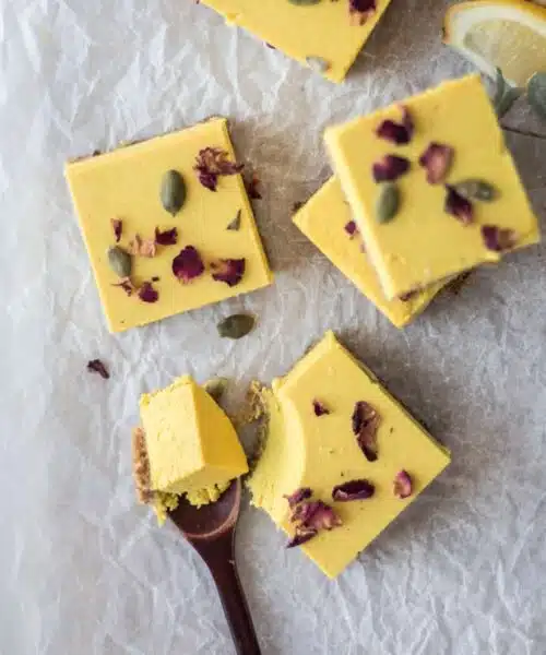 Lemon & Turmeric RAW Vegan Slice