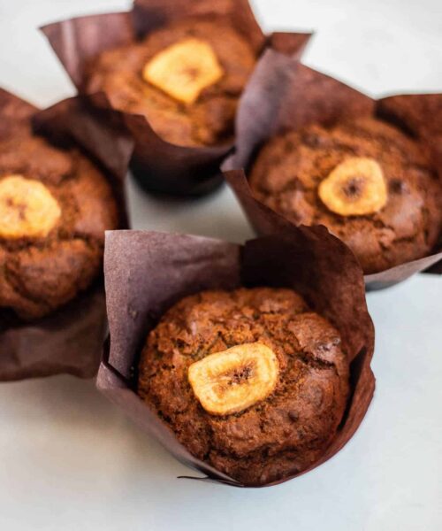 Banana vegan muffins