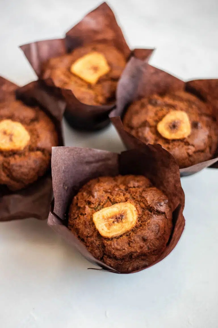 Banana vegan muffins