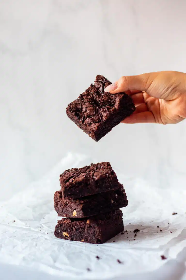 Vegan & Gluten Free Hazelnut Brownies