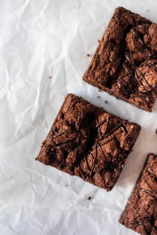 Vegan & gluten free choc hazelnut brownies